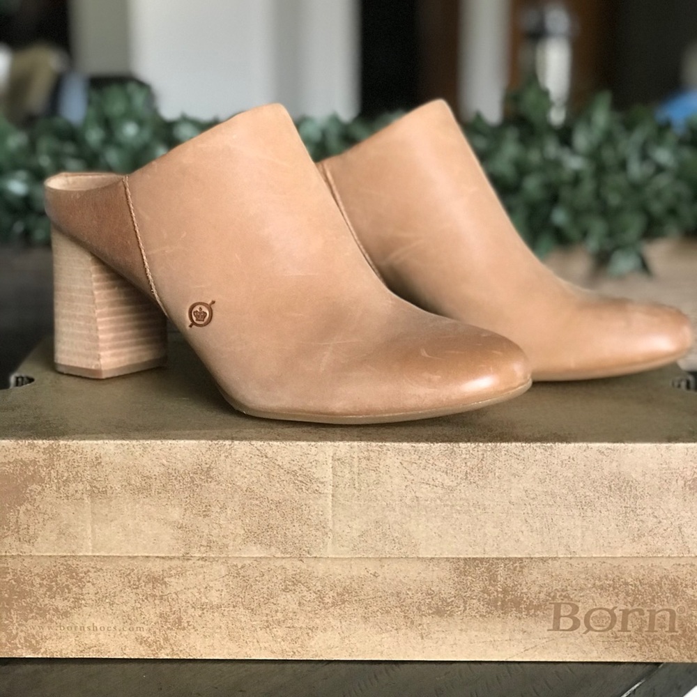 Born Todd Mules in Buttery Tan
